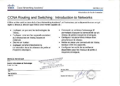 2017 – CCNA Instructor